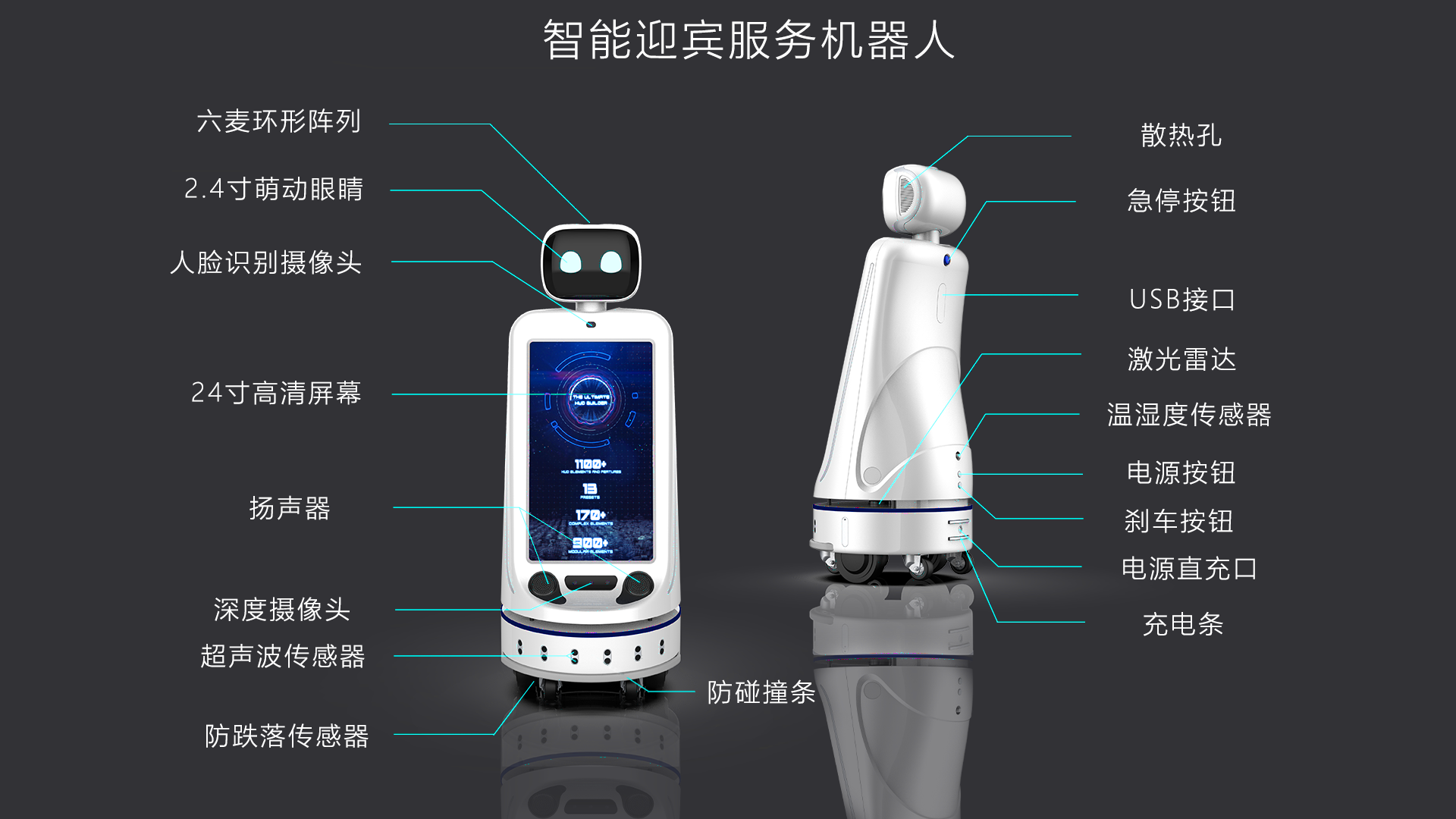 新星社交型智能迎宾服务机器人